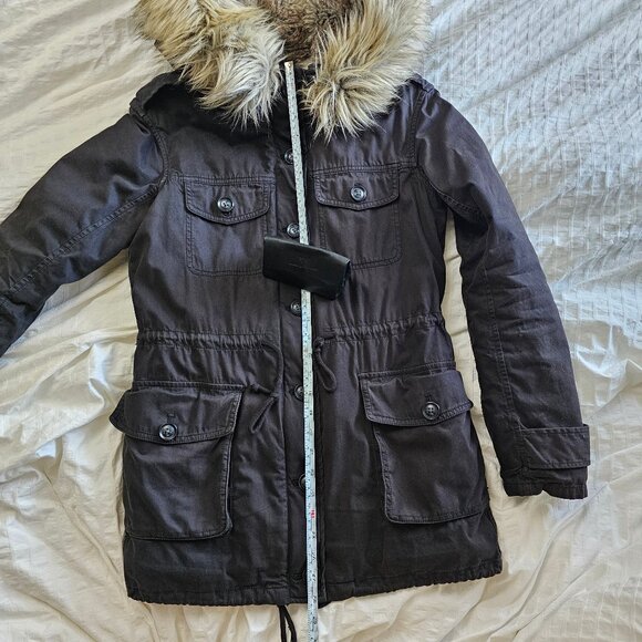 Aritzia Talula Faux-Fur Lined Jacket - Black - Sz XXS - Picture 14 of 16